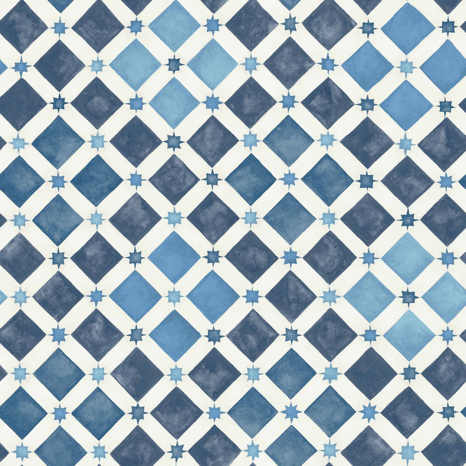 Cole & Son Zellige wallpaper - China Blue & White