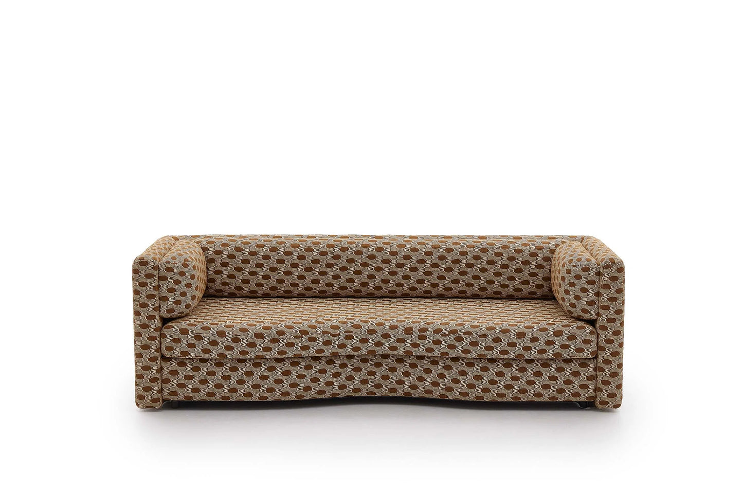 Pierre Frey Virgule - Stained beech with water-based varnish; stretched fabric upholstery