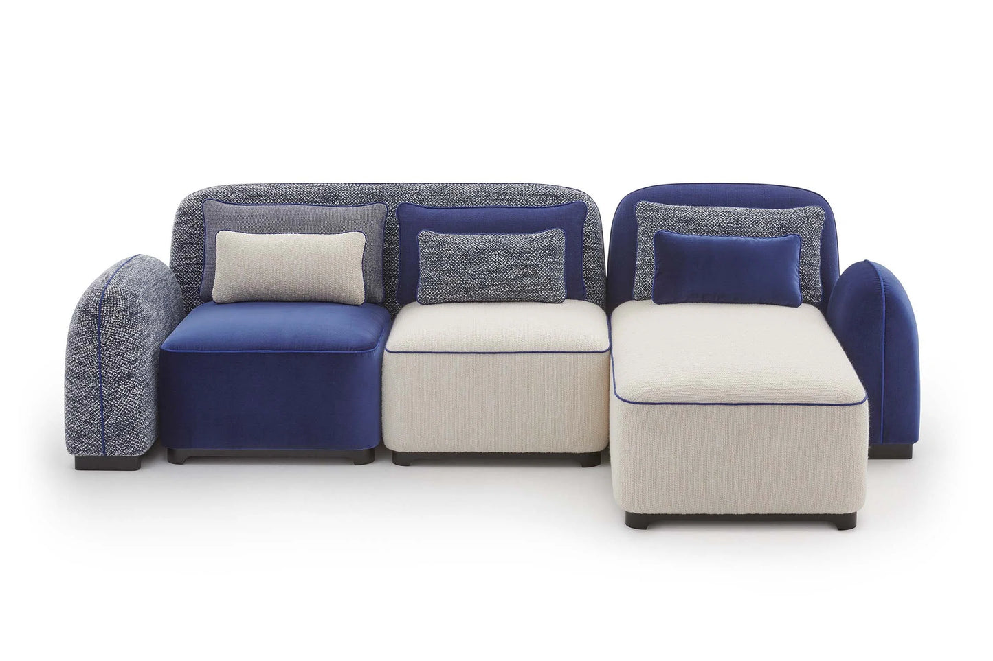Pierre Frey Dolmen - Lacquered beech with piping and simple seams; removable cushions