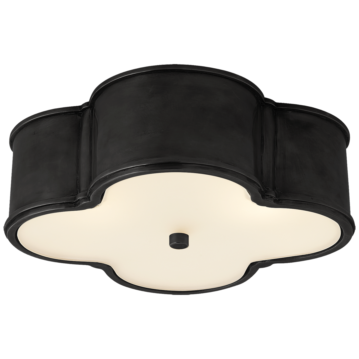 Basil 17 inch Flush Mount in Gun Metal