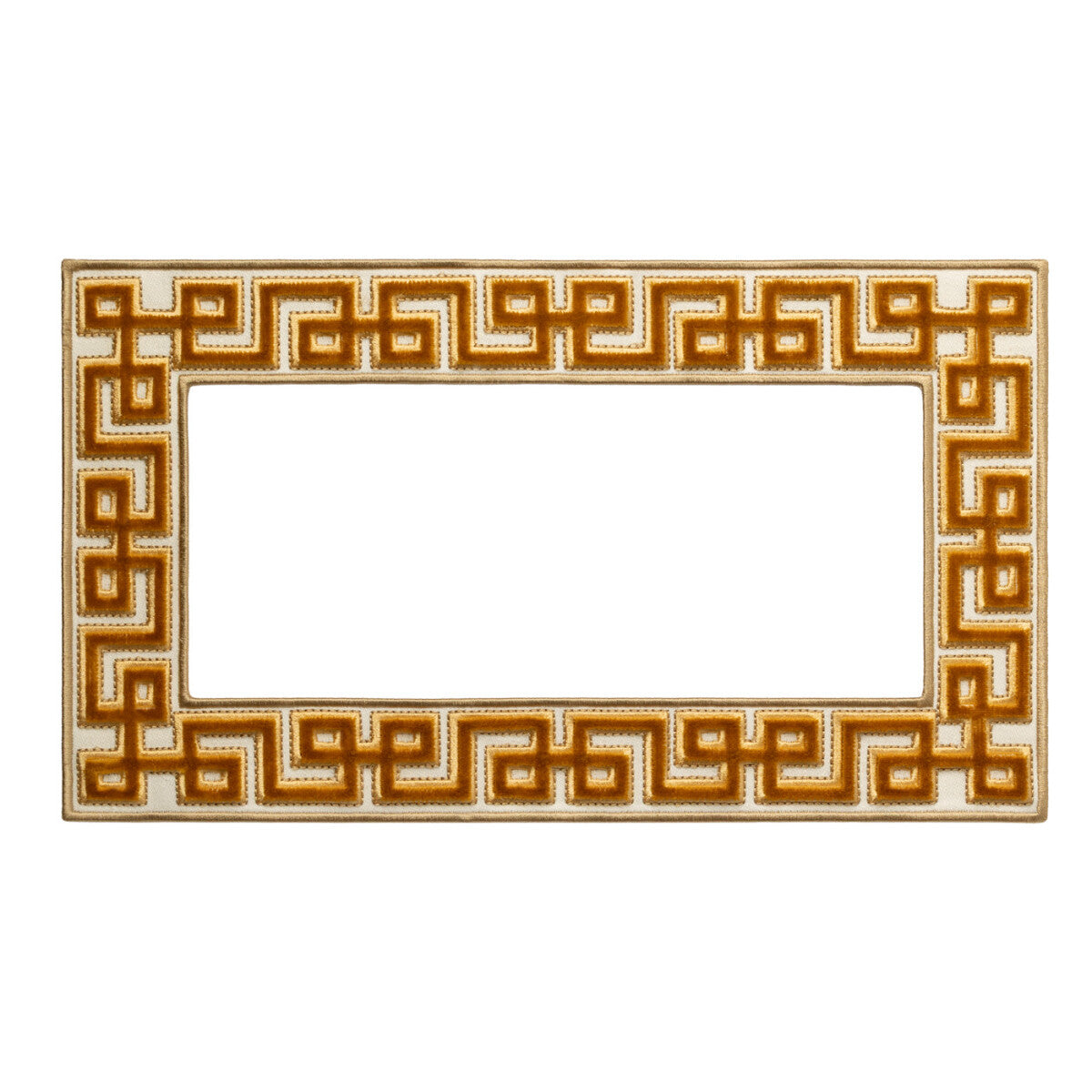 Lennox Velvet Appliqué Rectangle — Oro