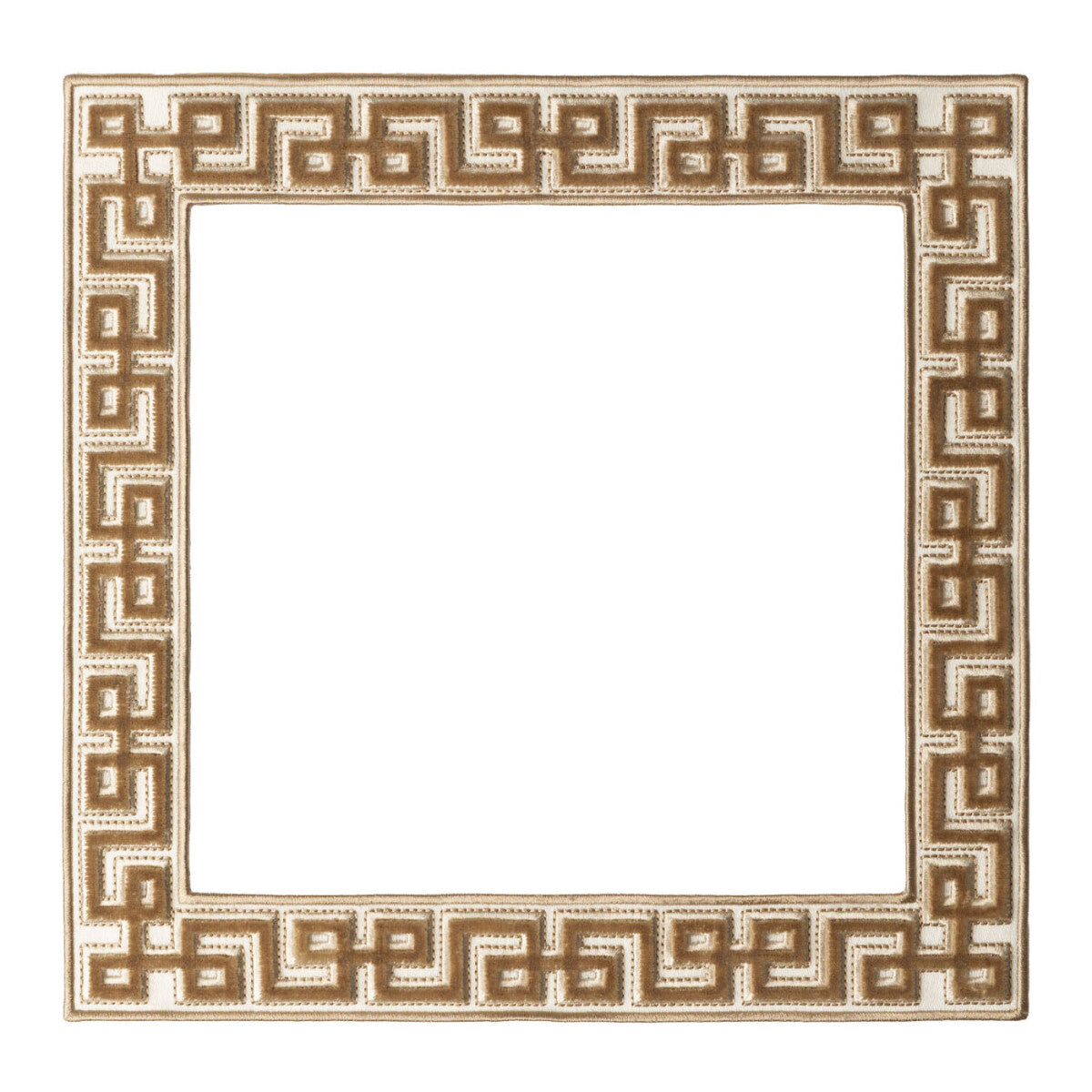 Lennox Velvet Appliqué Square — Oyster