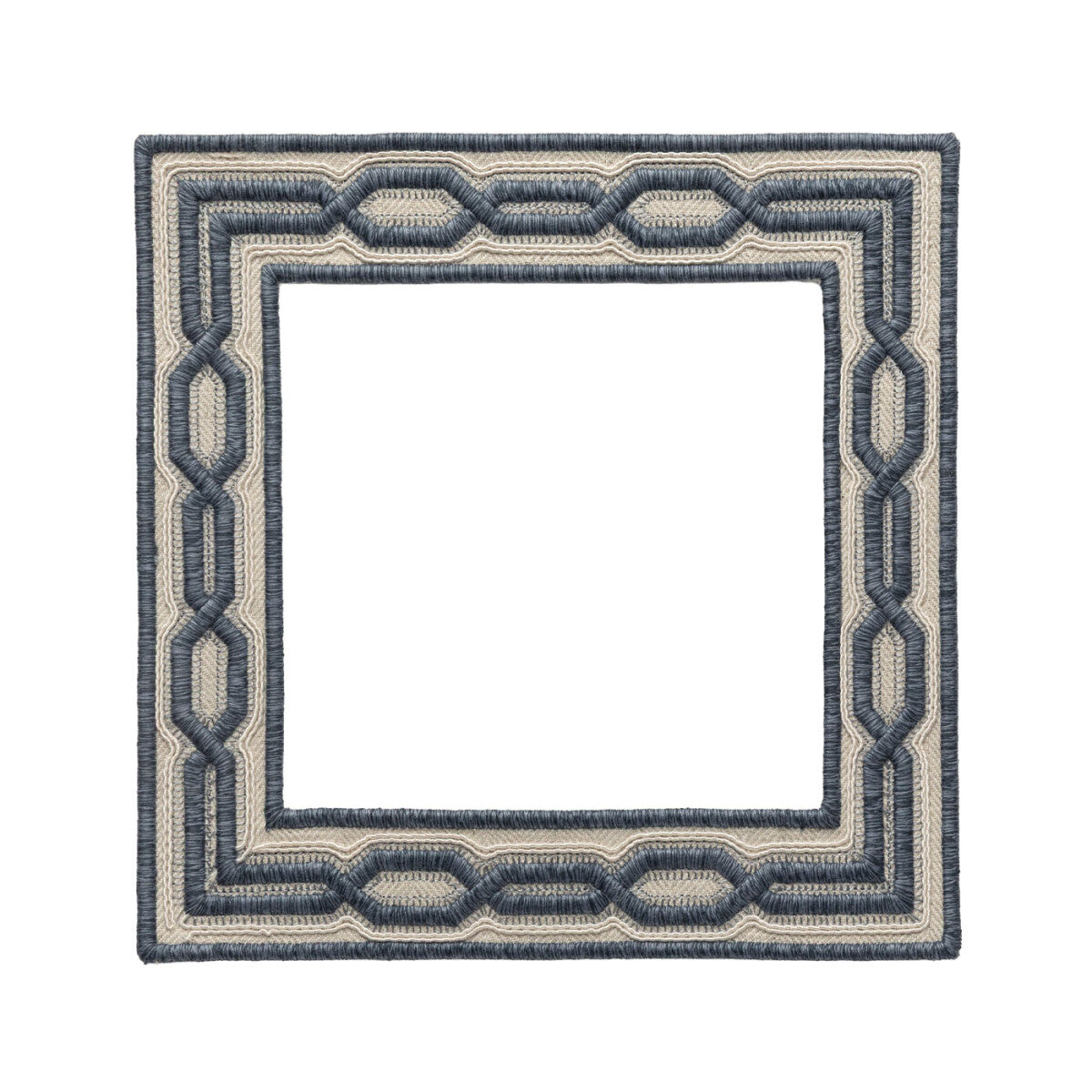 Trelliane Embroidered Appliqué Small — Slate Blue