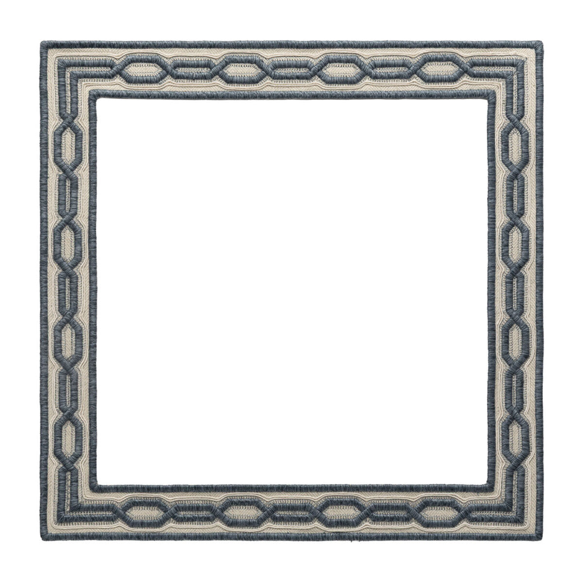 Trelliane Embroidered Appliqué Large — Slate Blue