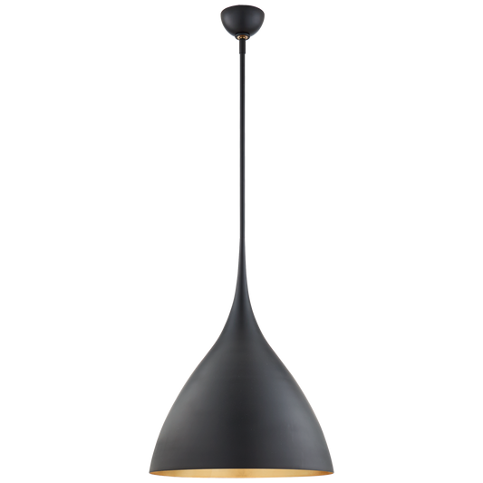 Agnes Medium Pendant - Matte Black