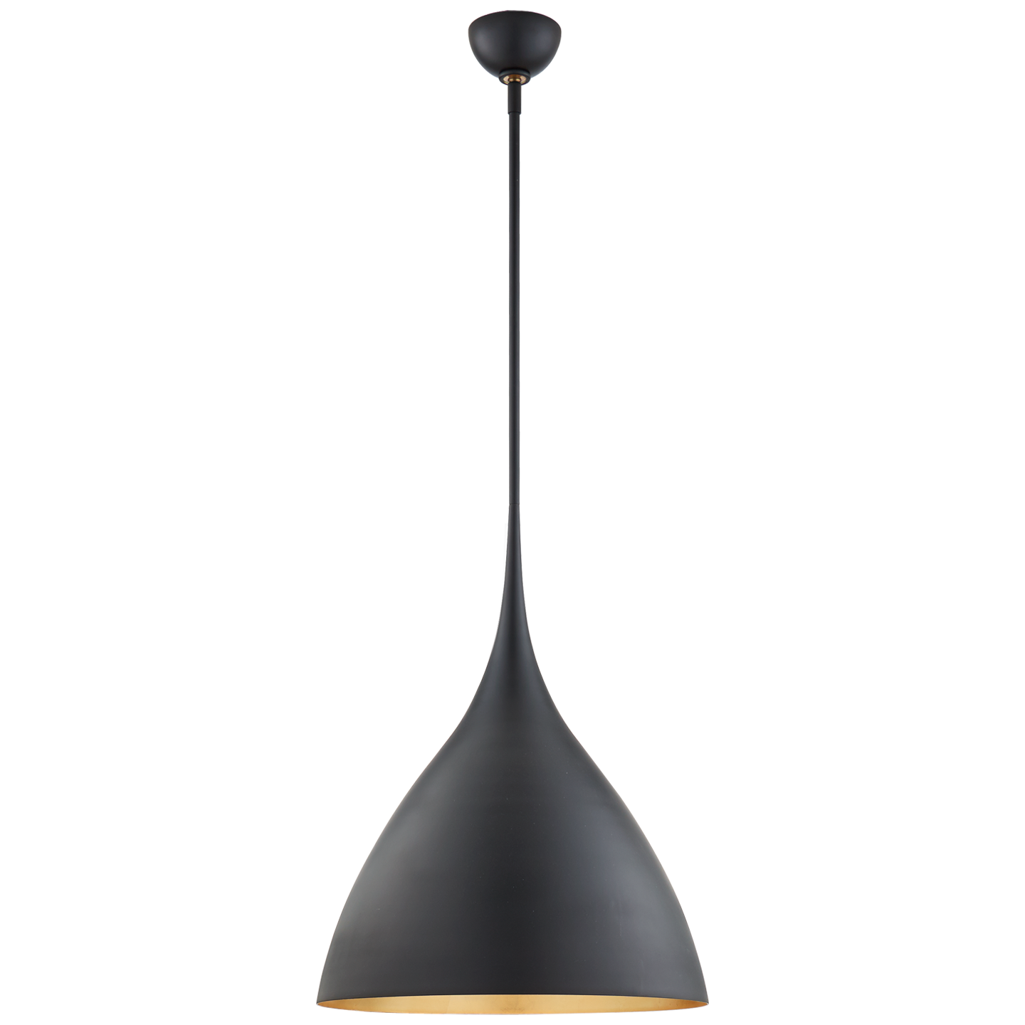 Agnes Medium Pendant - Matte Black detail