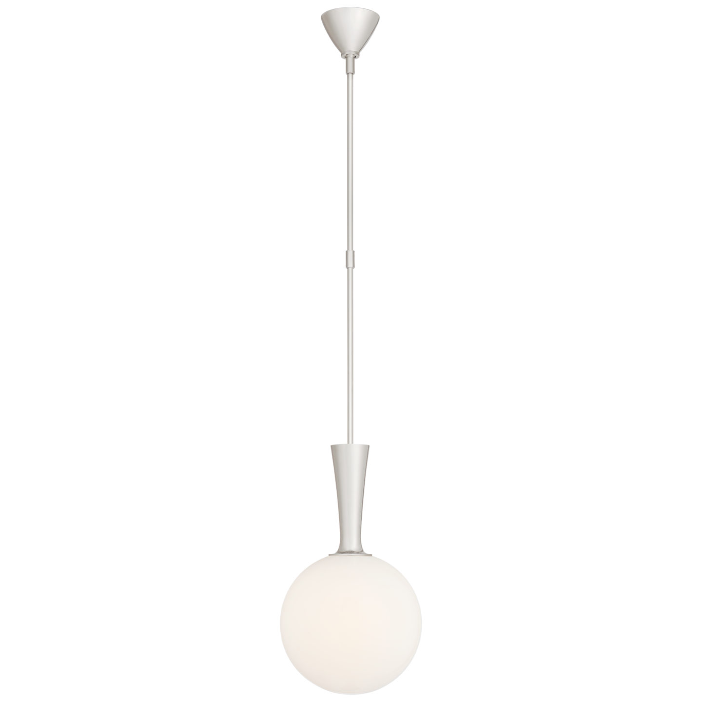 Sesia Small Globe Pendant - Polished Nickel