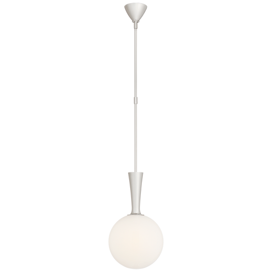 Sesia Small Globe Pendant - Polished Nickel