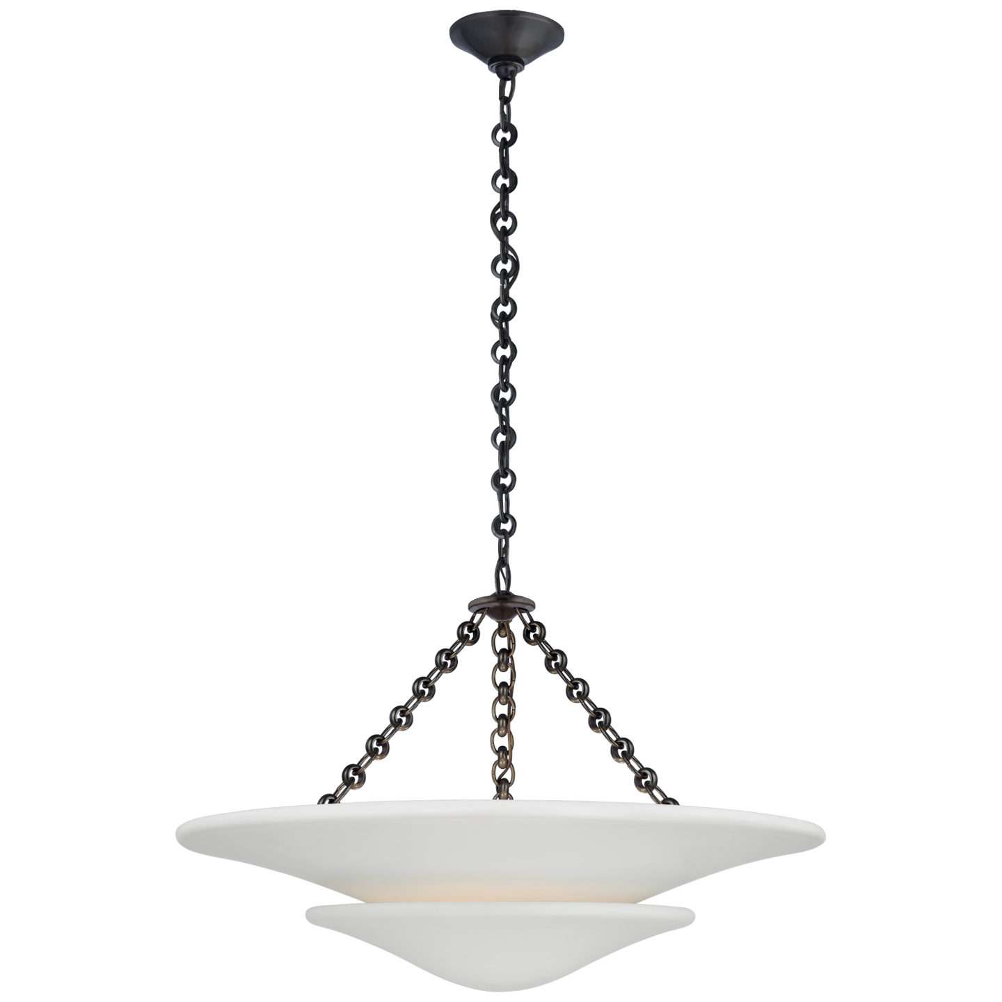 Mollino Medium Tiered Chandelier - Bronze