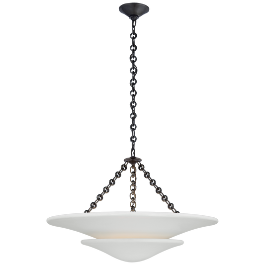 Mollino Medium Tiered Chandelier - Bronze