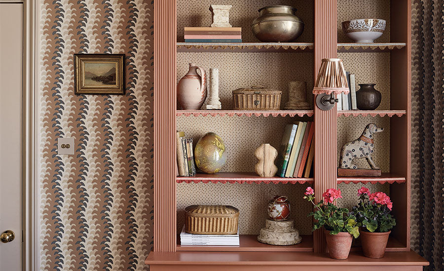 Romo Averly Wallcoverings collection room set