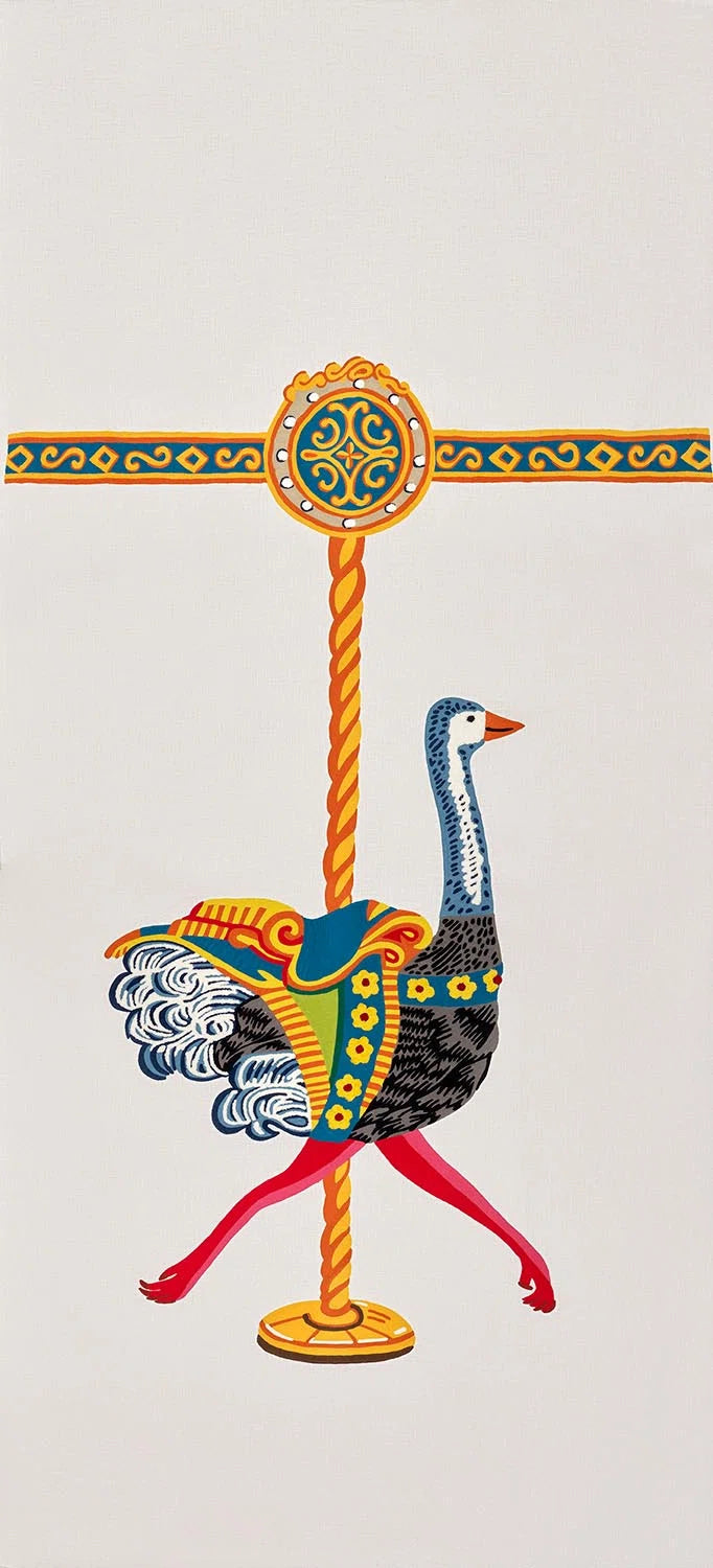 Pierre Frey L'autruche du carrousel - Multicolore