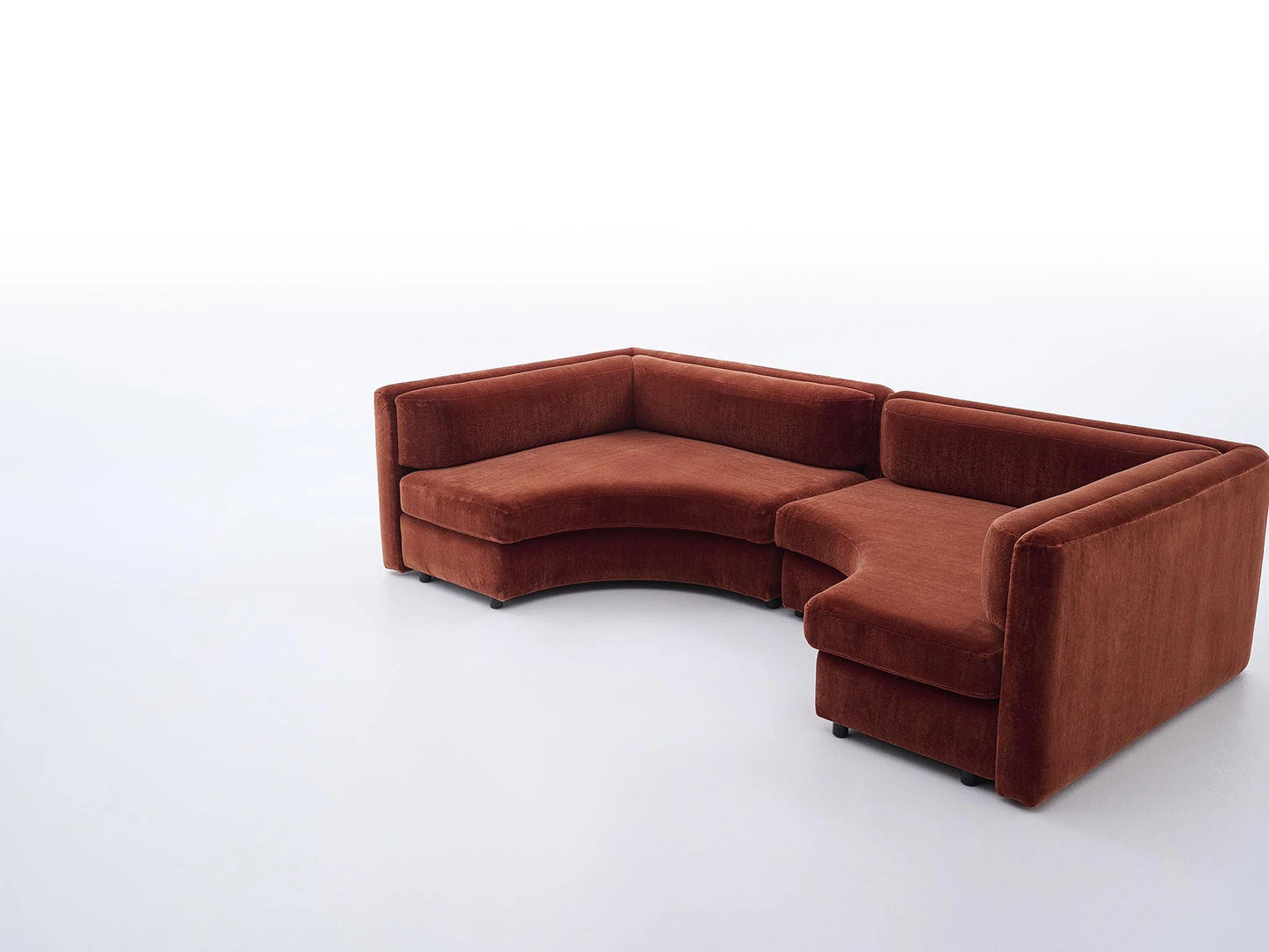 Pierre Frey Virgule - Stained beech, water-based varnish; Visible wood legs