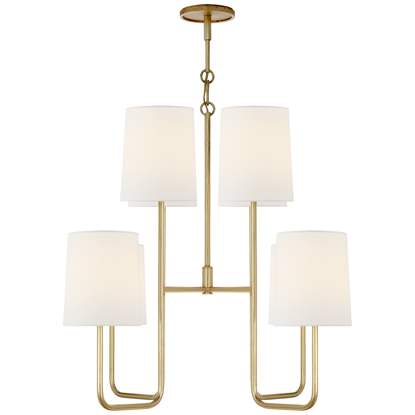 Go Lightly Medium Chandelier - Gild