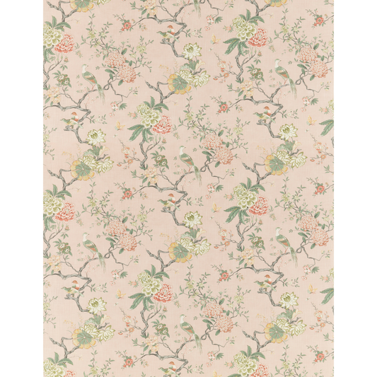 GP & J Baker | Oriental Bird Signature fabric - Blush