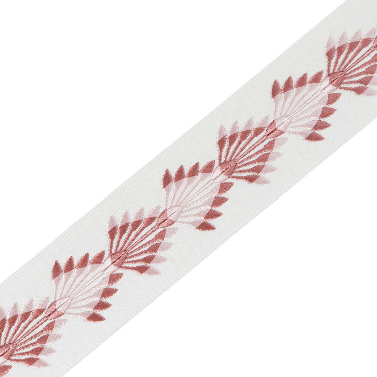 Palmetto Crest Embroidered Border — Pink