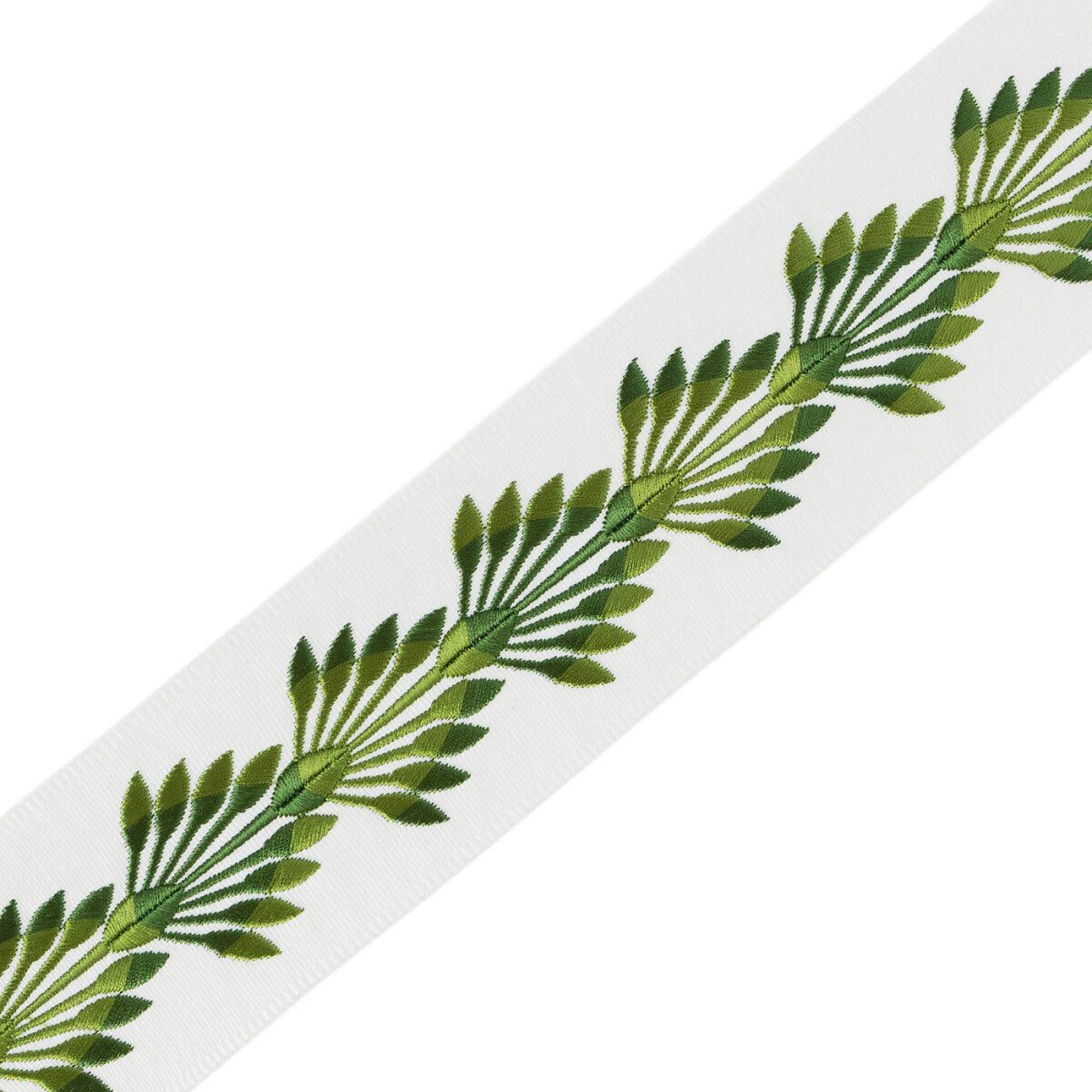 Palmetto Crest Embroidered Border — Emerald