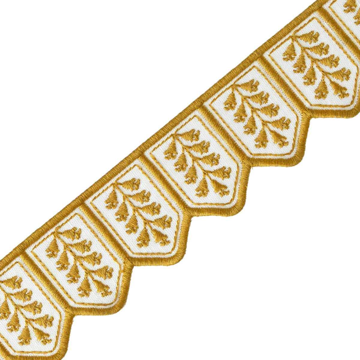 Tropic Embroidered Border — Sunlit Citrus