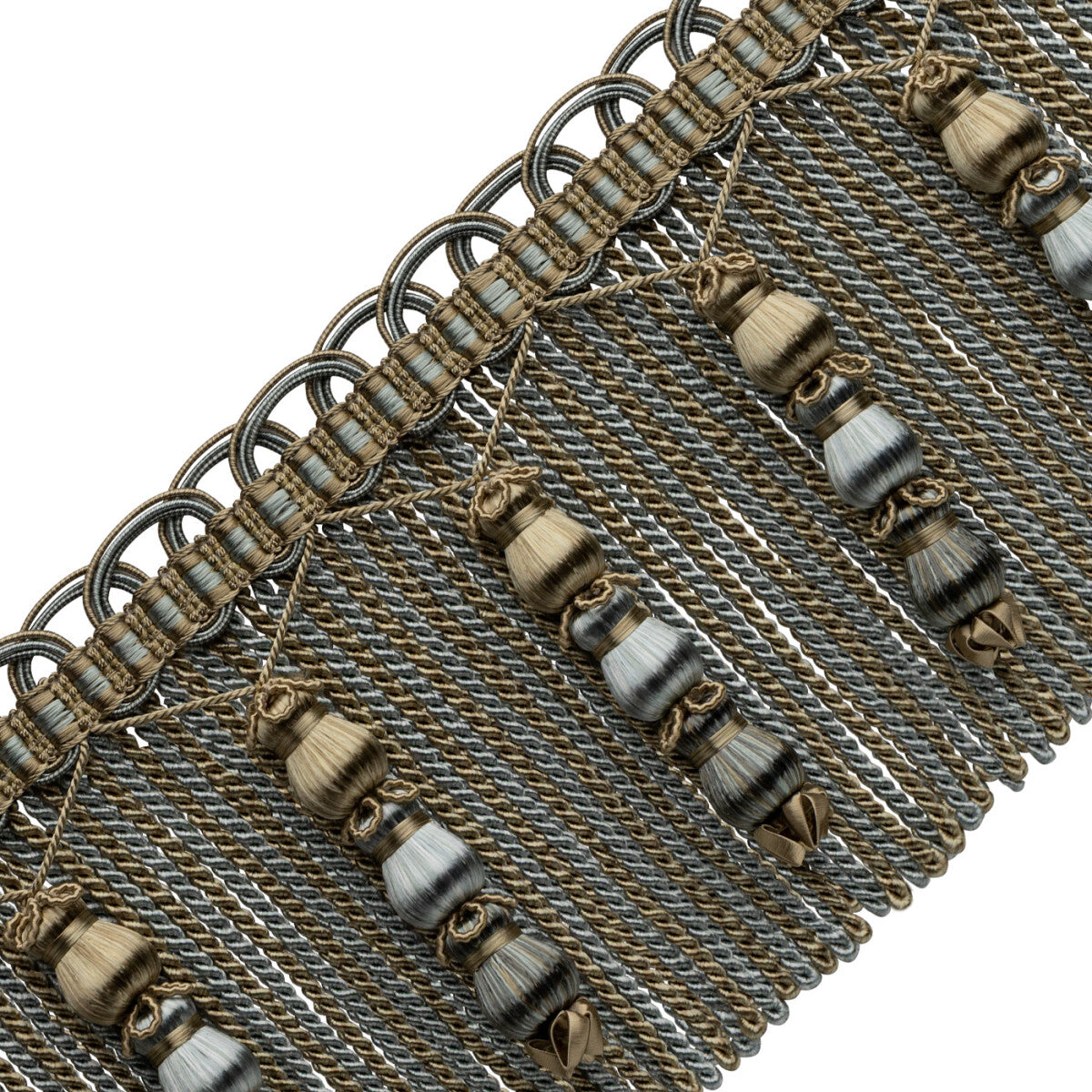 Katerina Beaded Bullion Fringe — Verdigris