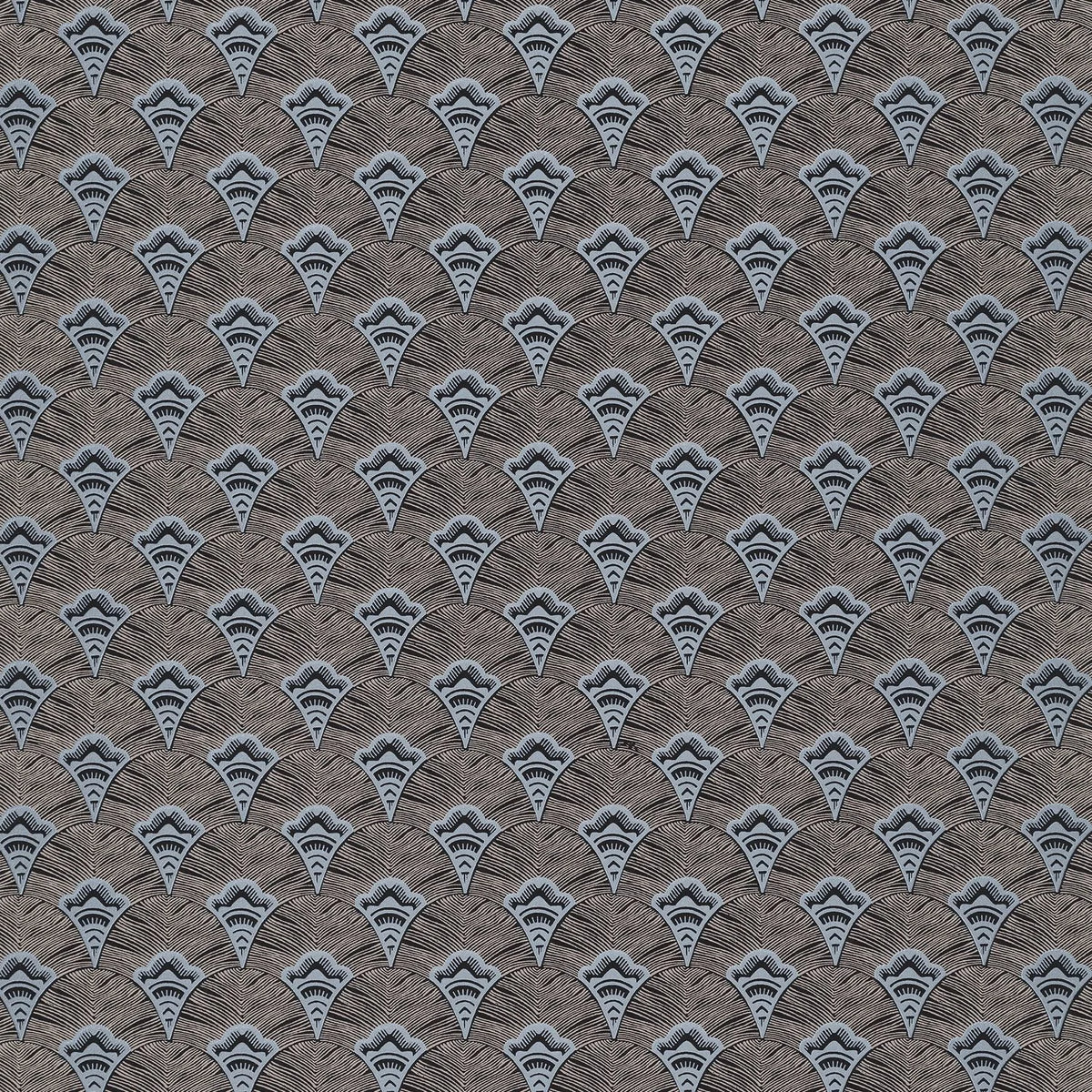 Casamance Adenium wallpaper — Marine/Pierre Bleue