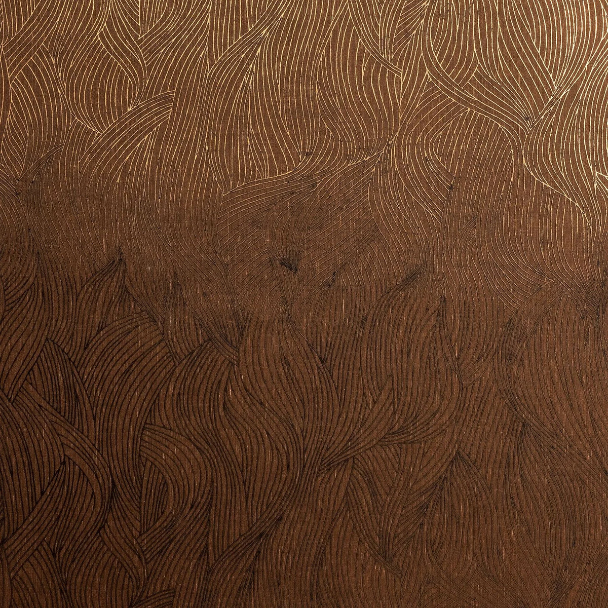 Casamance Alaris wallcovering — Fauve Cuivré
