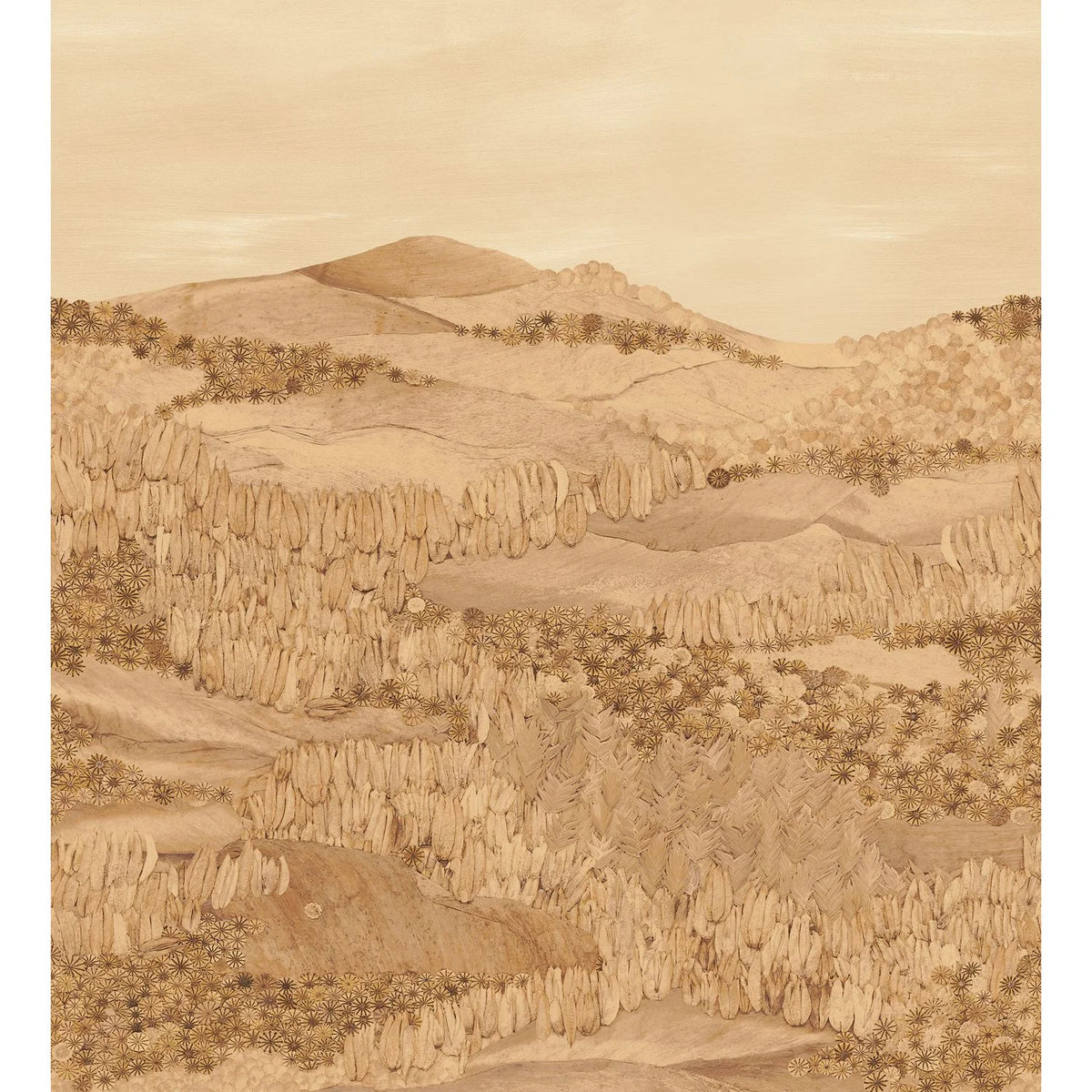 Casamance Almeria wallpanel — Mordoré