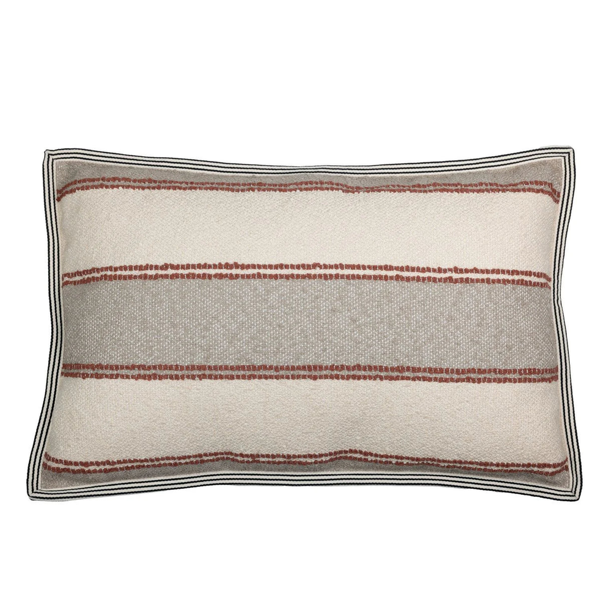 Casamance Apache cushion cover — Taupe Terracotta