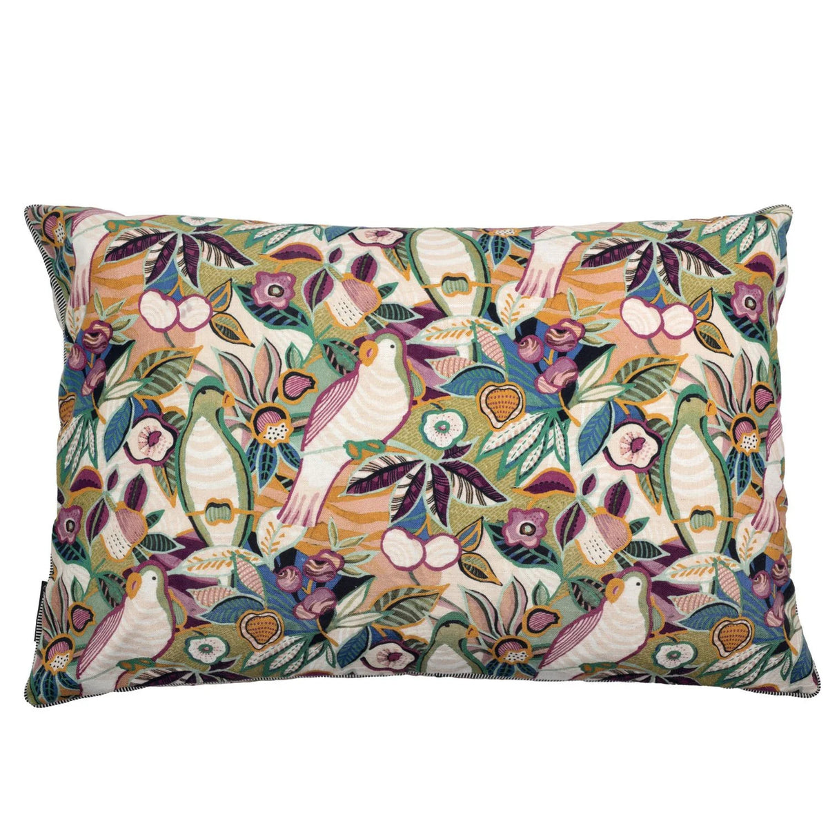 Casamance Ara cushion cover — Olive Violet