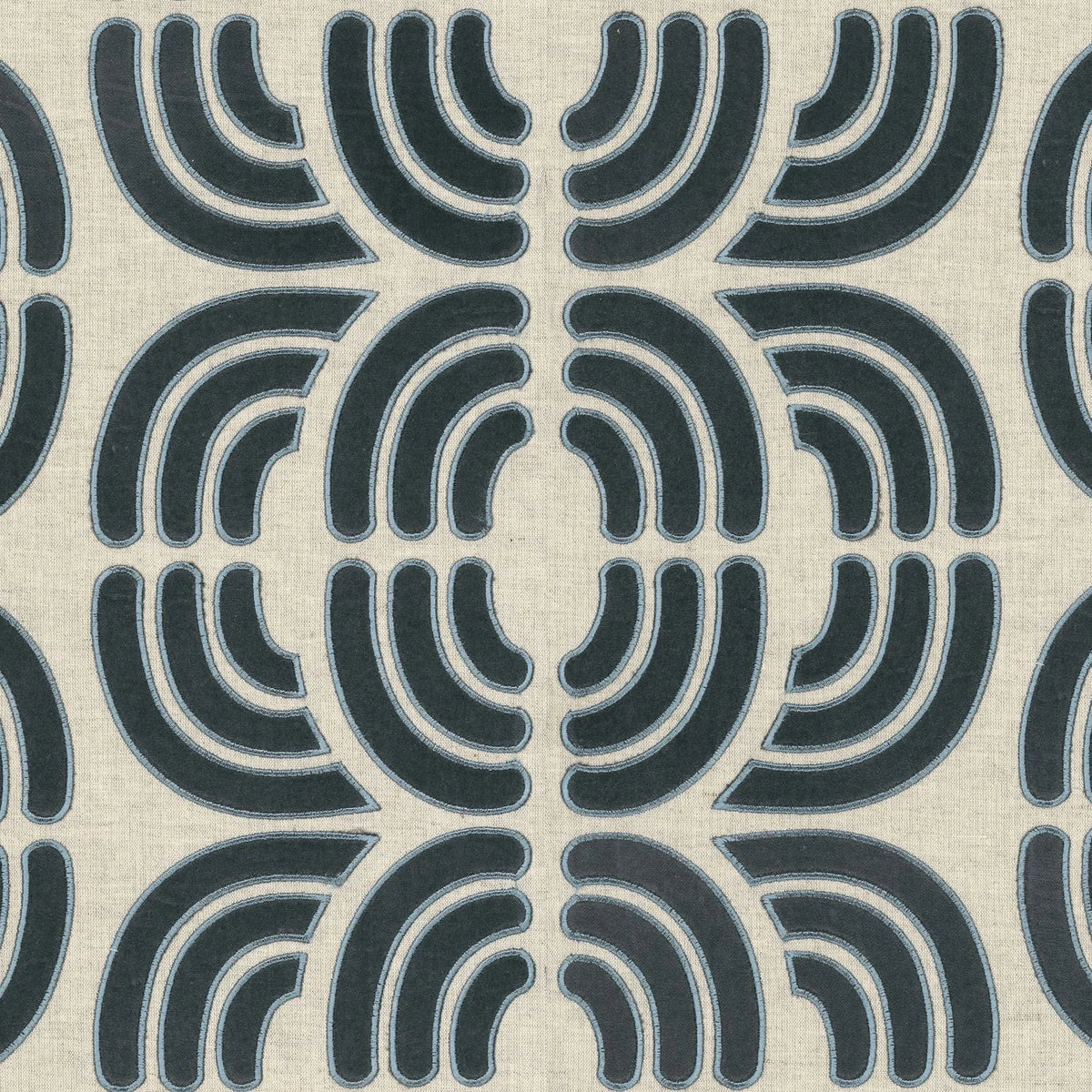 Casamance Arès wallcovering — Anthracite Craie