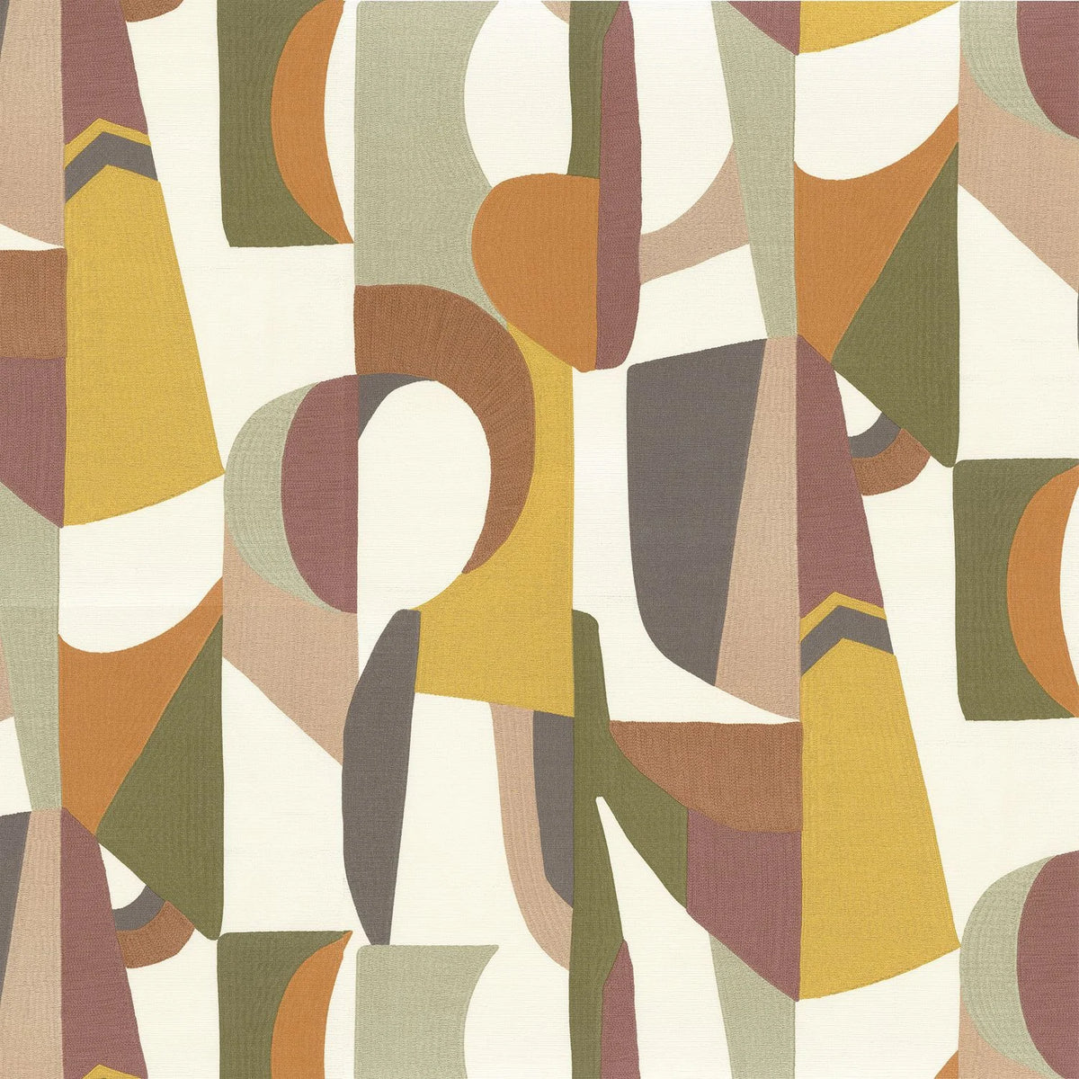 Casamance Assemblage wallpaper — Blanc/Multico