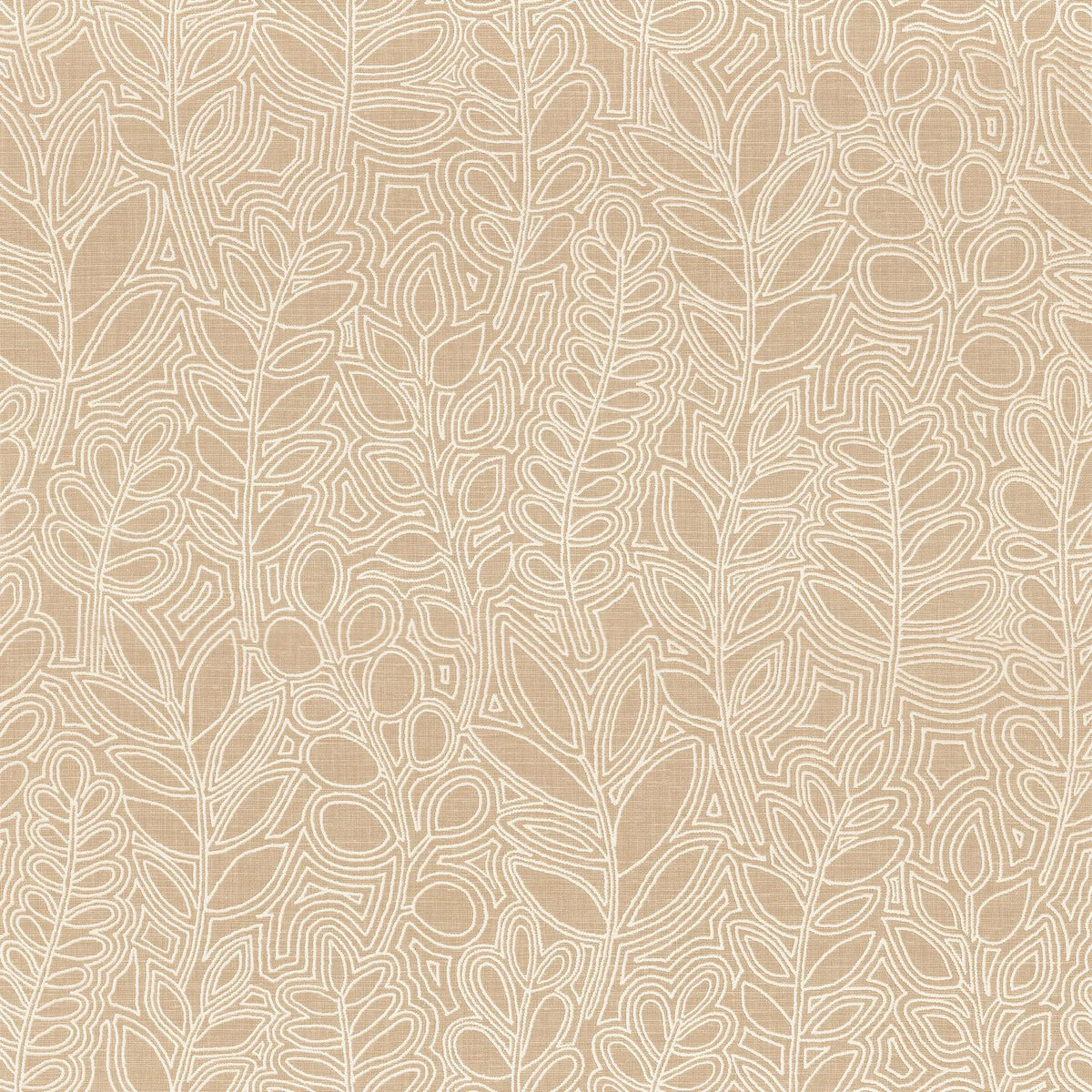 Casamance Astragale wallpaper — Sable