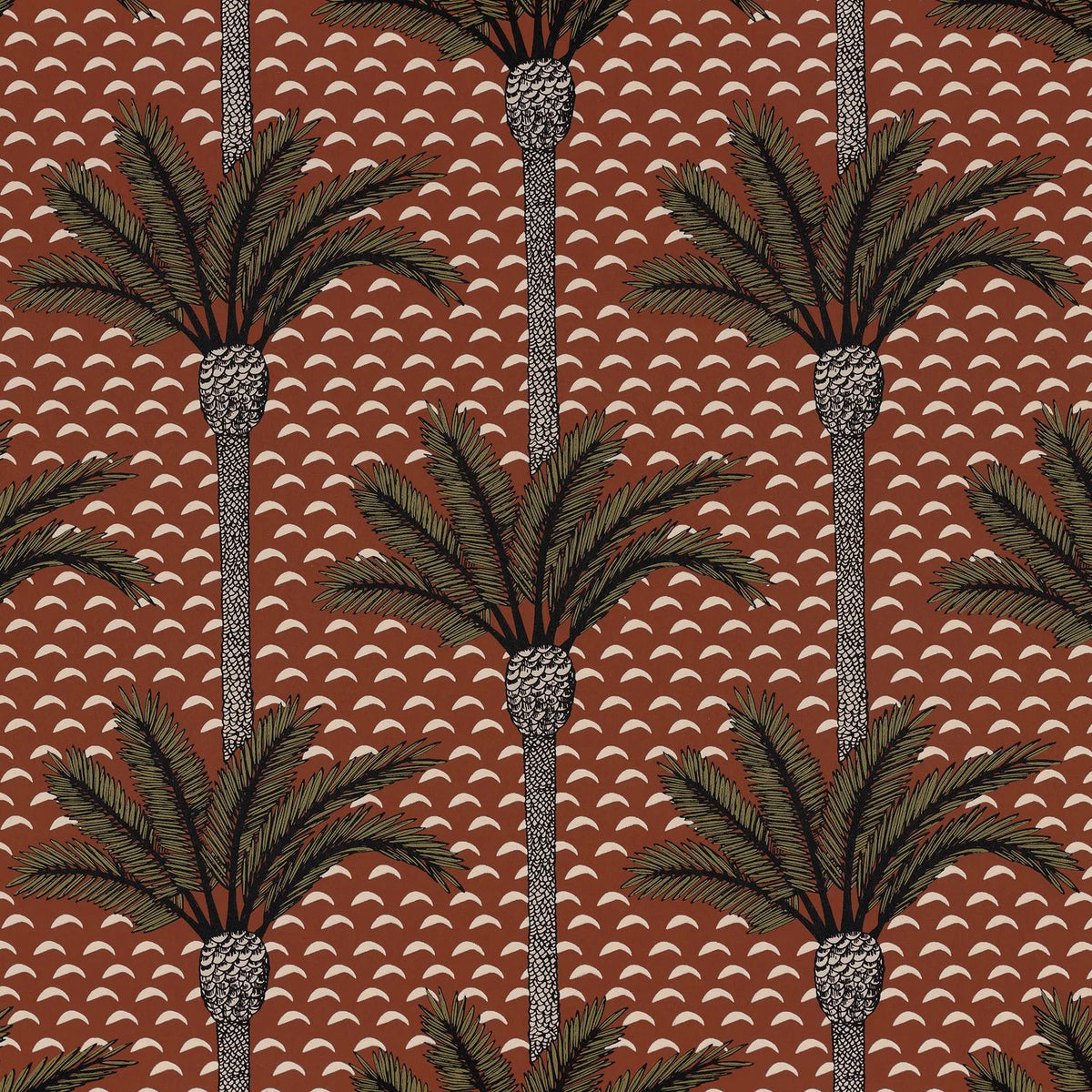 Casamance Atlas wallpaper — Terracotta