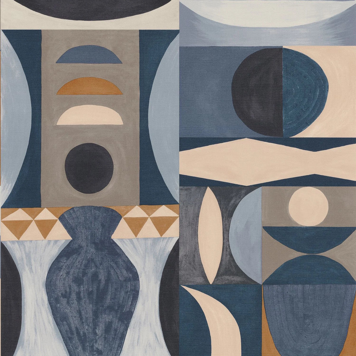 Casamance Auguste wallpaper — Marine