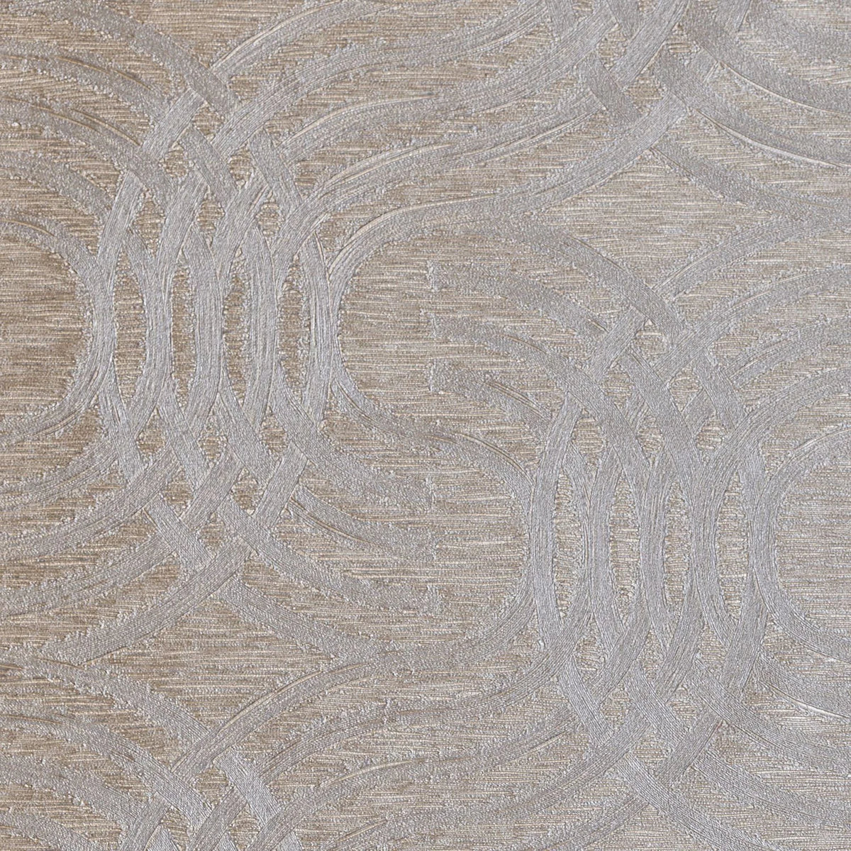 Casamance Auraria wallpaper — Taupe/Argenté