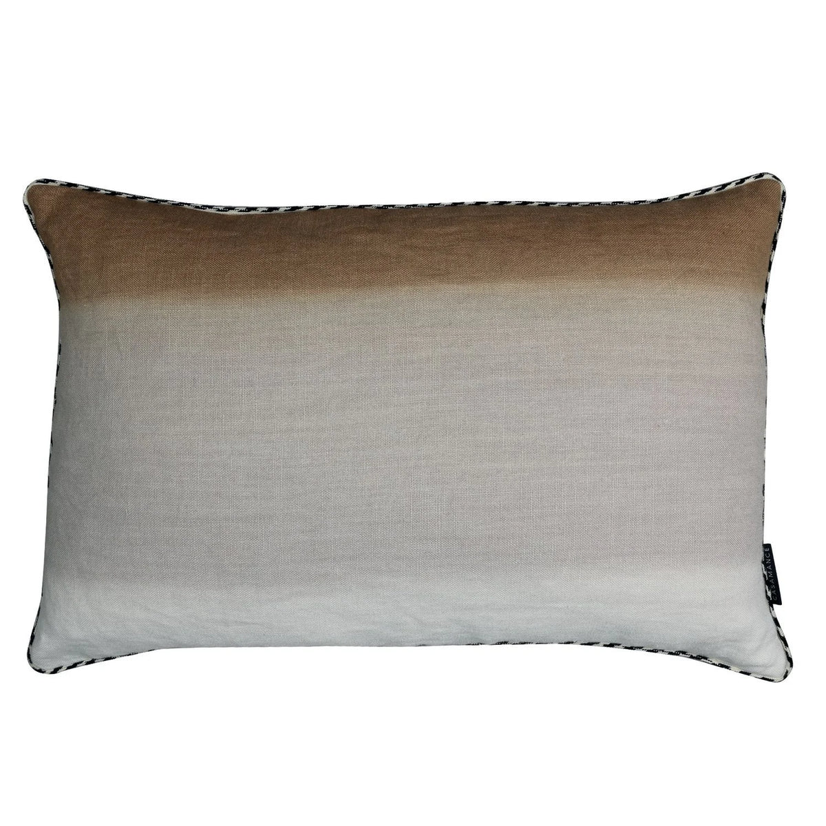 Casamance Aurore cushion cover — Ivoire Camel