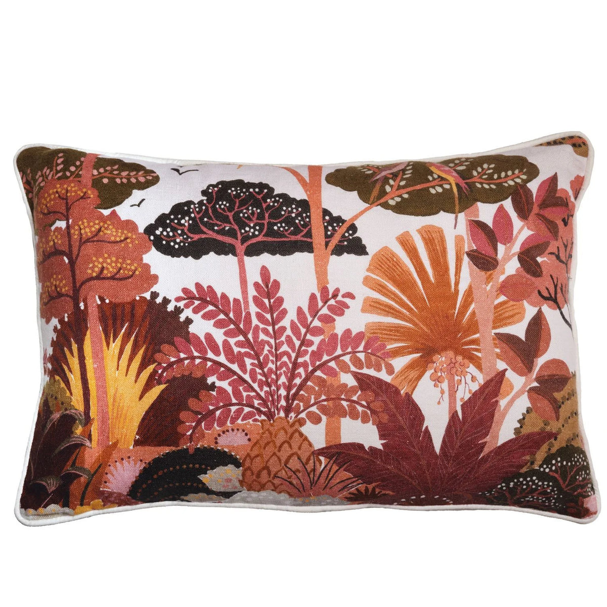 Casamance Ava cushion cover — Terracotta