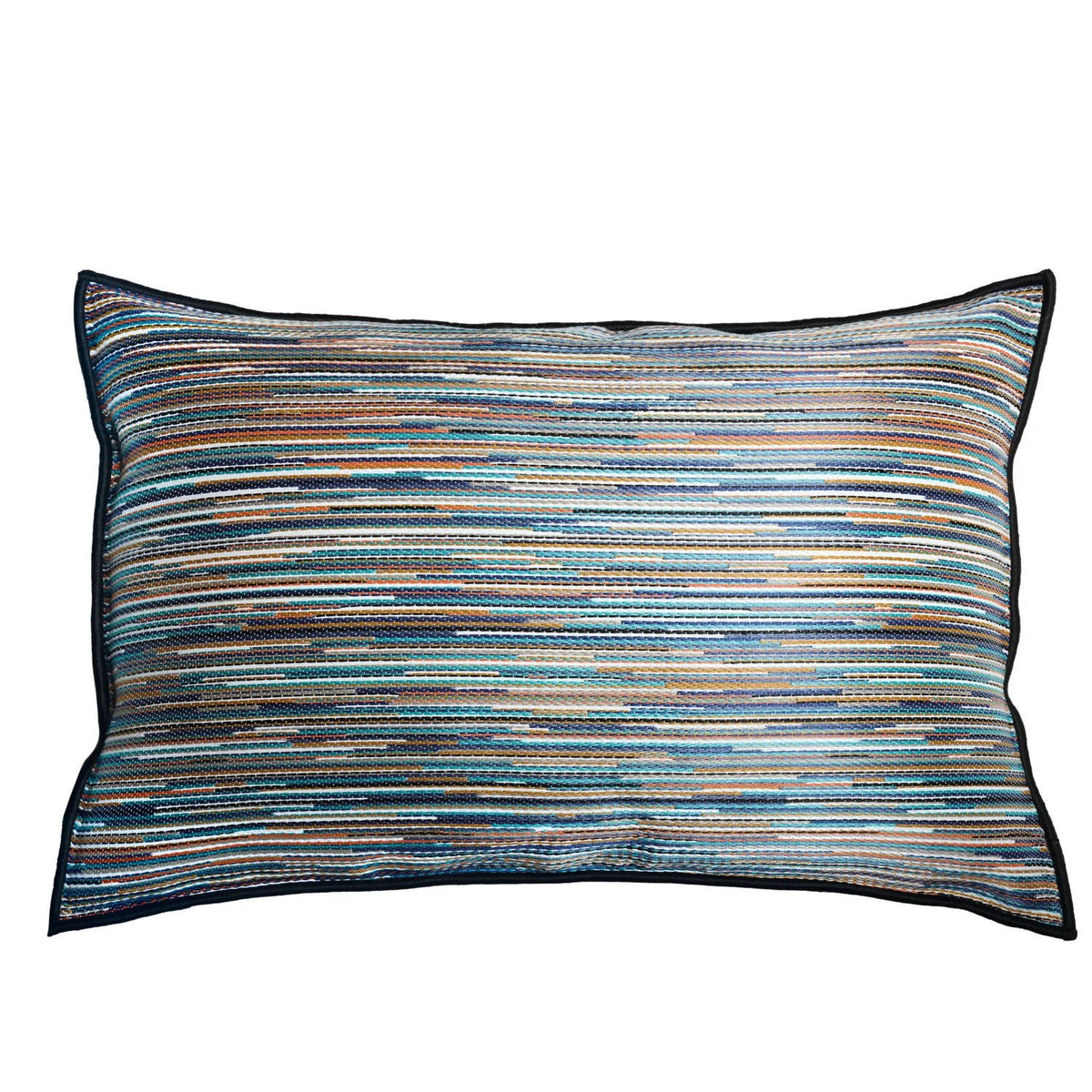 Casamance Averno cushion cover — Turquoise Marine