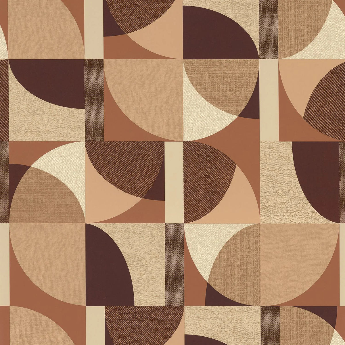 Casamance Barillet wallpaper — Terracotta/Peau De Pêche