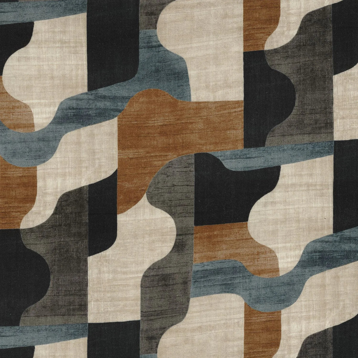 Casamance Belle Époque fabric — Anthracite