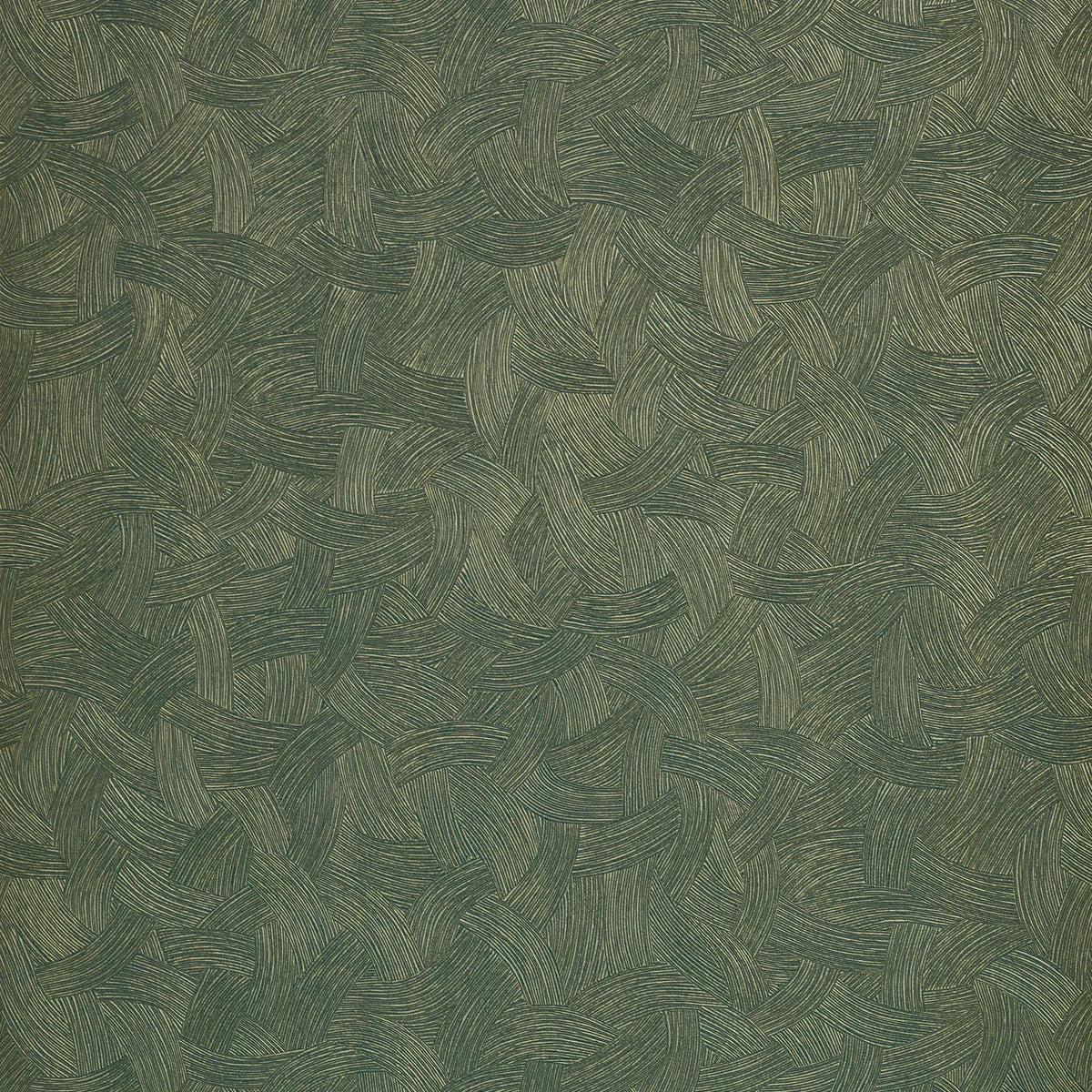 Casamance Berenice wallpaper — Émeraude/Doré