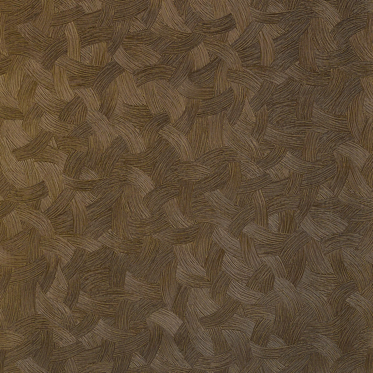 Casamance Berenice wallpaper — Noir/Doré