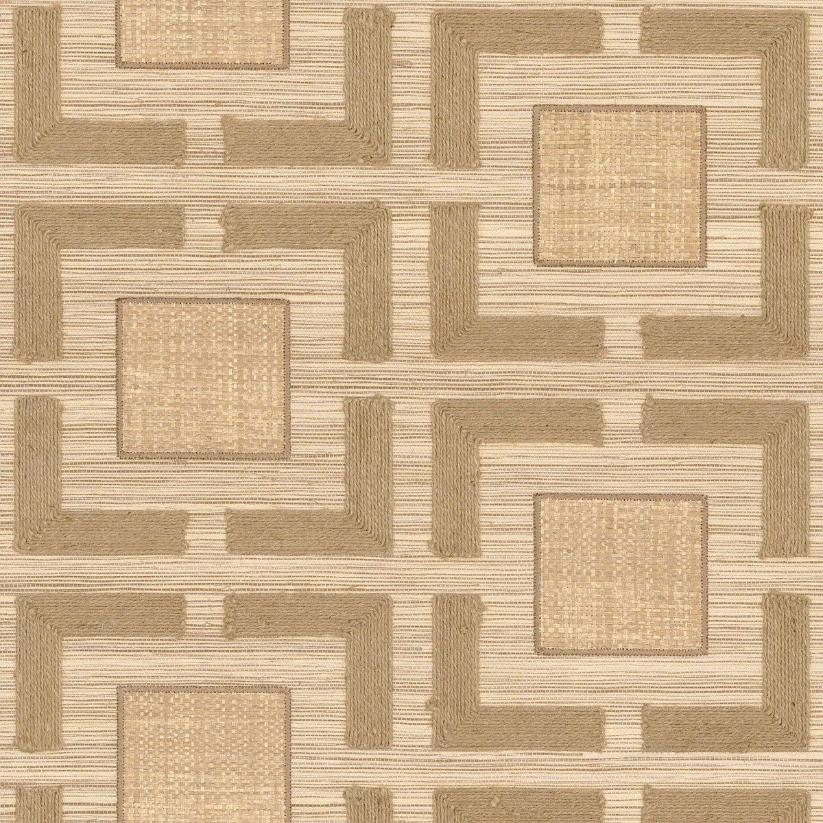Casamance Biancavilla wallcovering — Beige Naturel Fonce