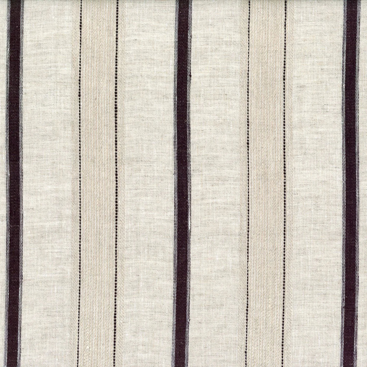 Casamance Boucle De Lin fabric — Naturel Noir