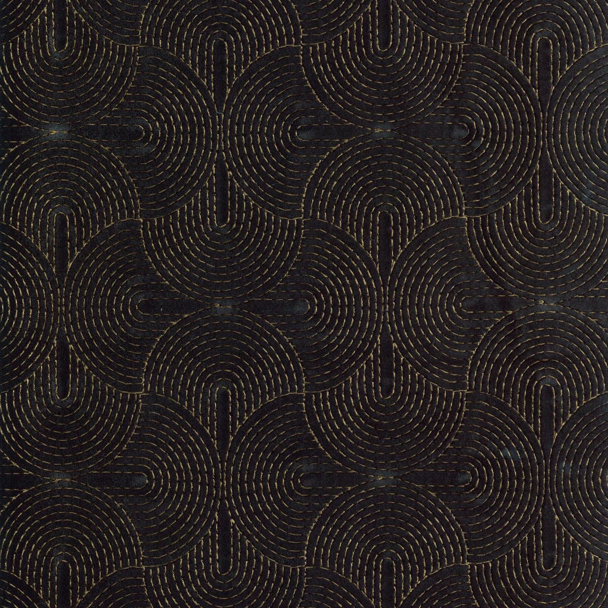 Casamance Boudoir fabric — Noir