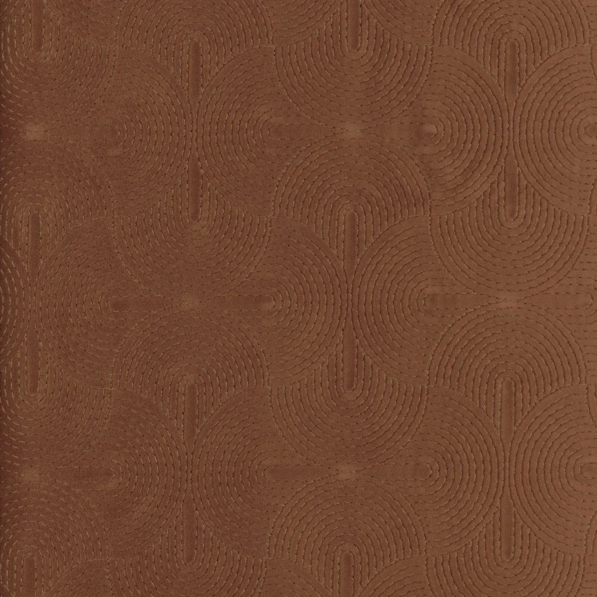 Casamance Boudoir fabric — Terracotta