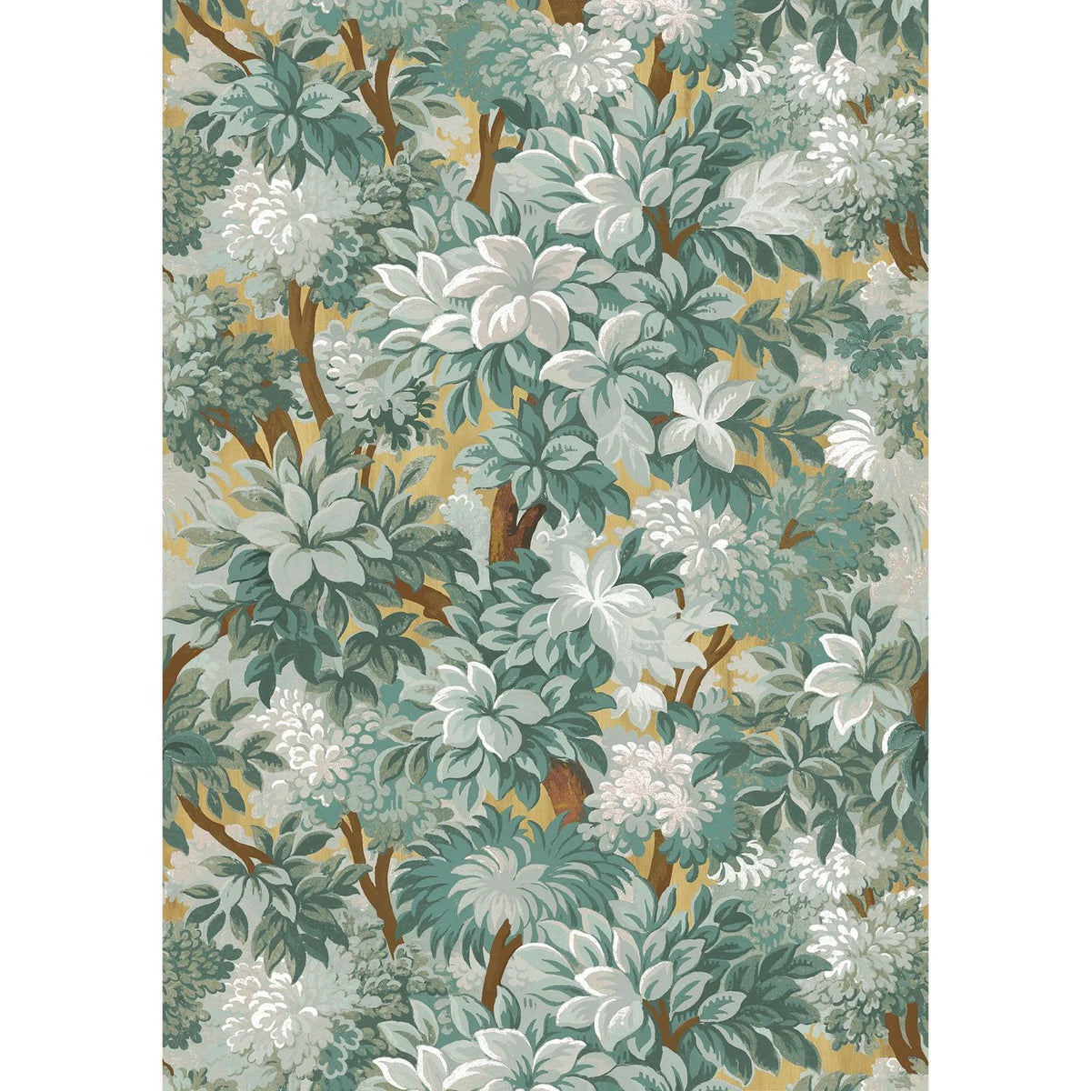 Casamance Broceliande wallpanel — Céladon/Doré