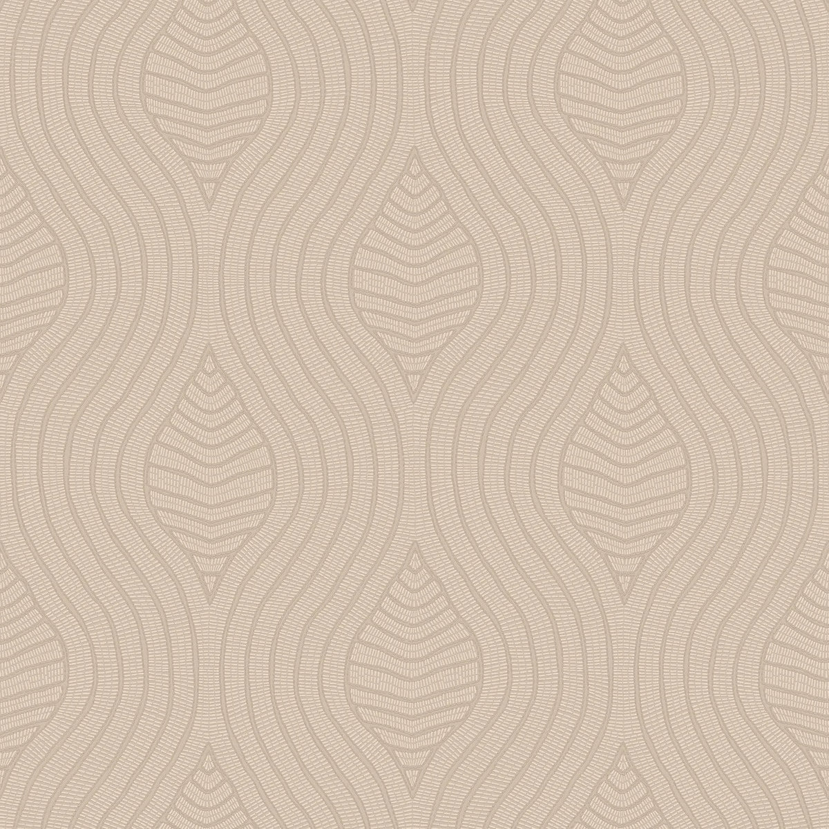 Casamance Brodelia wallpaper — Marron Glacé