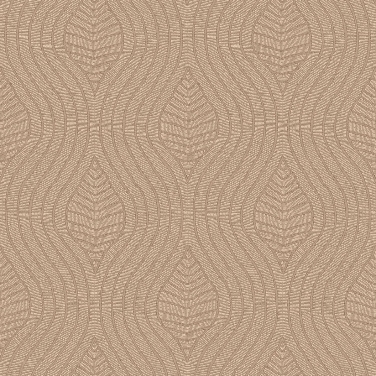Casamance Brodelia wallpaper — Praliné