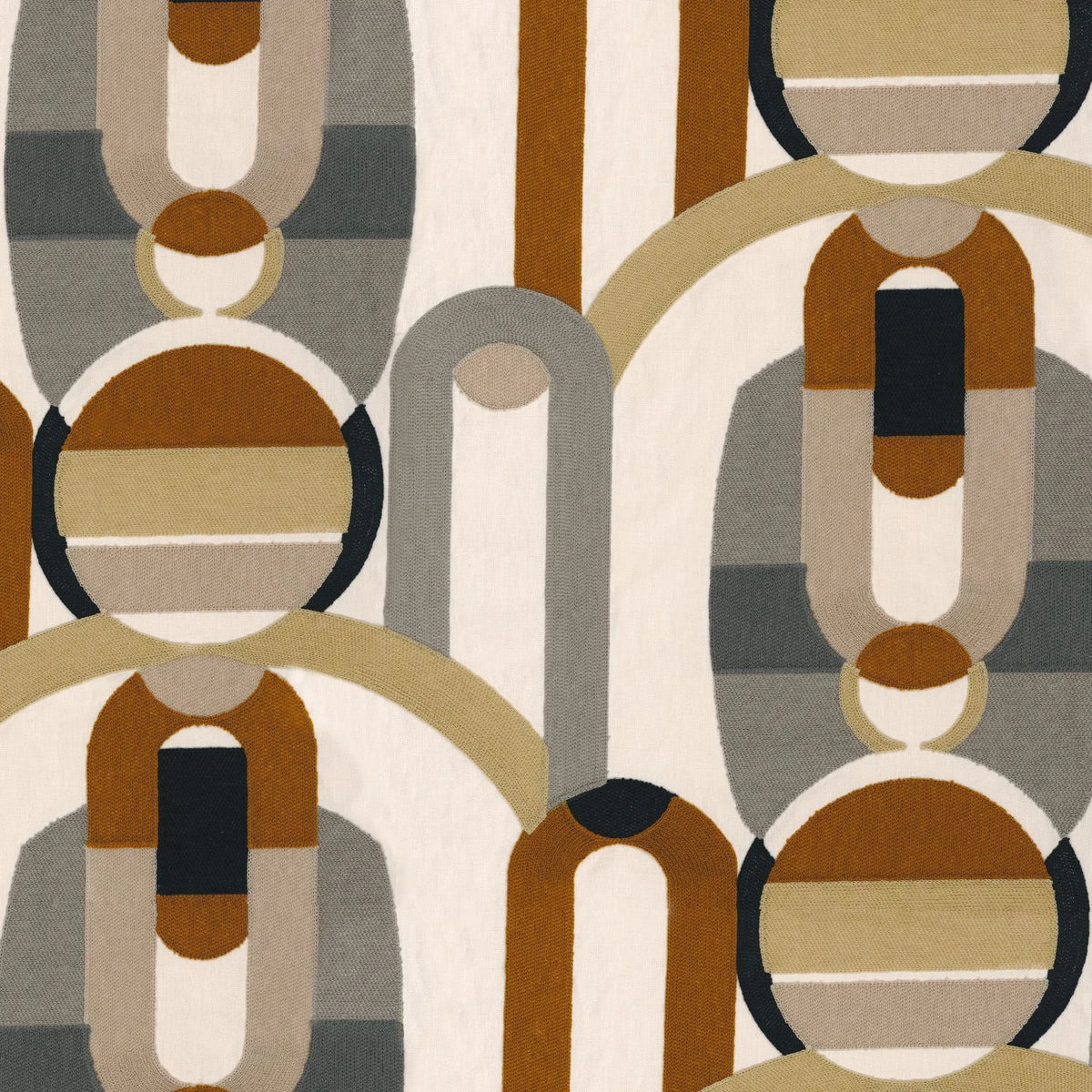 Casamance Café Society fabric — Multico Neutre
