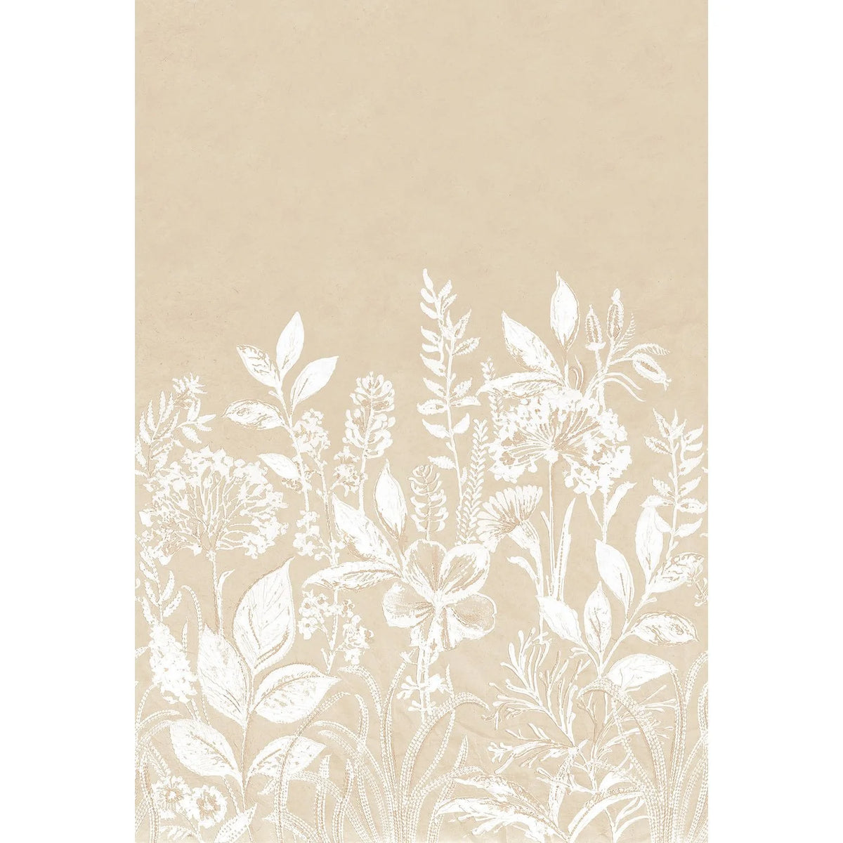 Casamance Camelia wallpanel — Sable/Ivoire